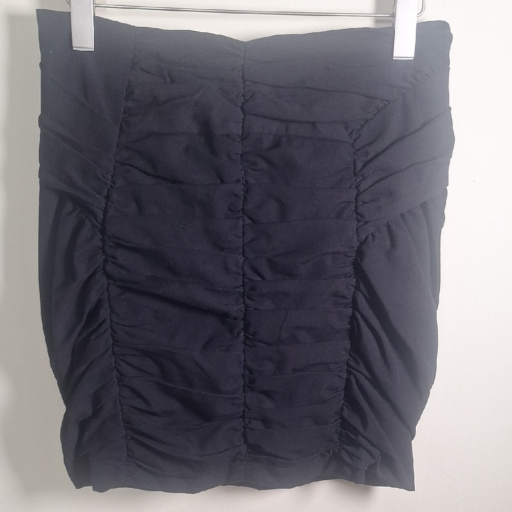 Nanette Lapore Rouched Cotton Blend Mini Skirt Size 4